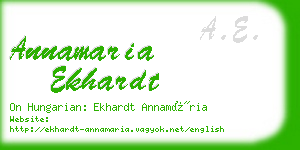 annamaria ekhardt business card